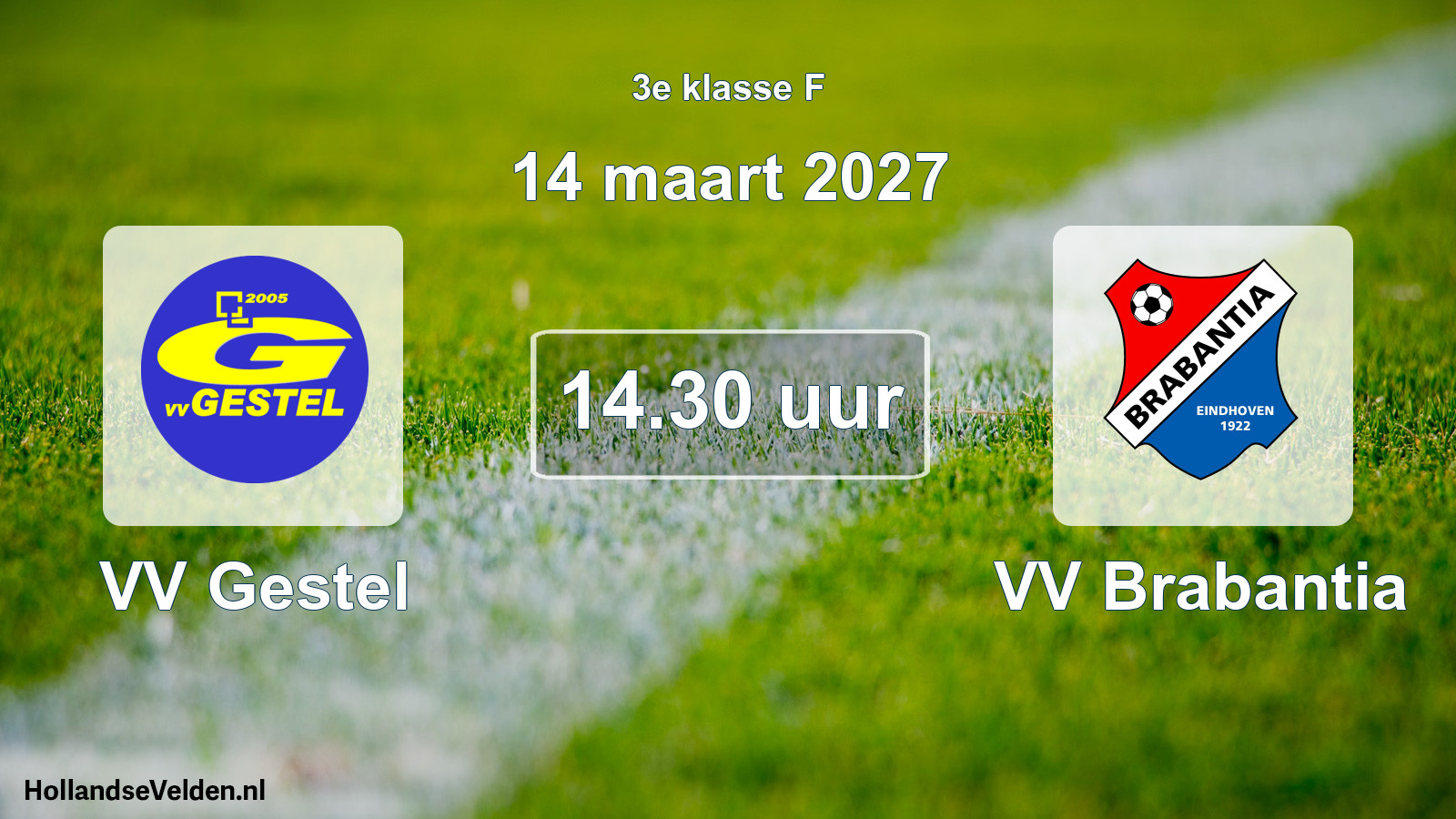 Scheduled Match: VV Gestel - VV Brabantia (14 March 2027)