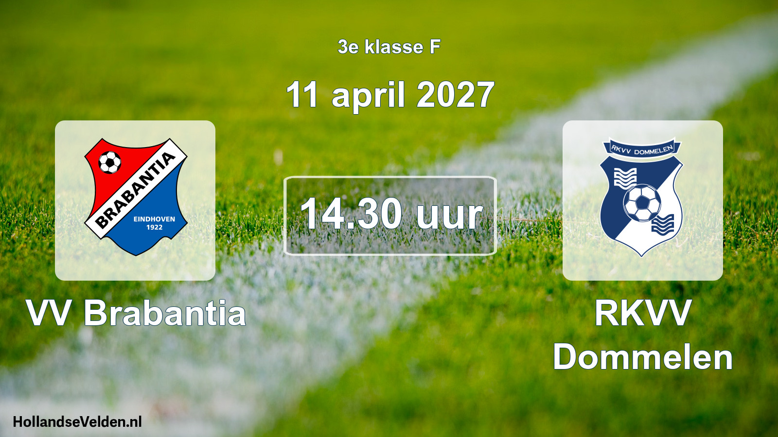 Geplande wedstrijd: VV Brabantia - RKVV Dommelen (11 april 2027)