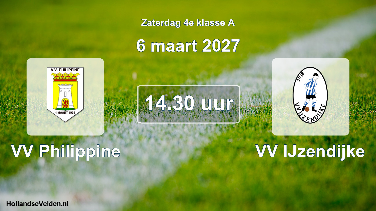Geplande wedstrijd: VV Philippine - VV IJzendijke (6 maart 2027)