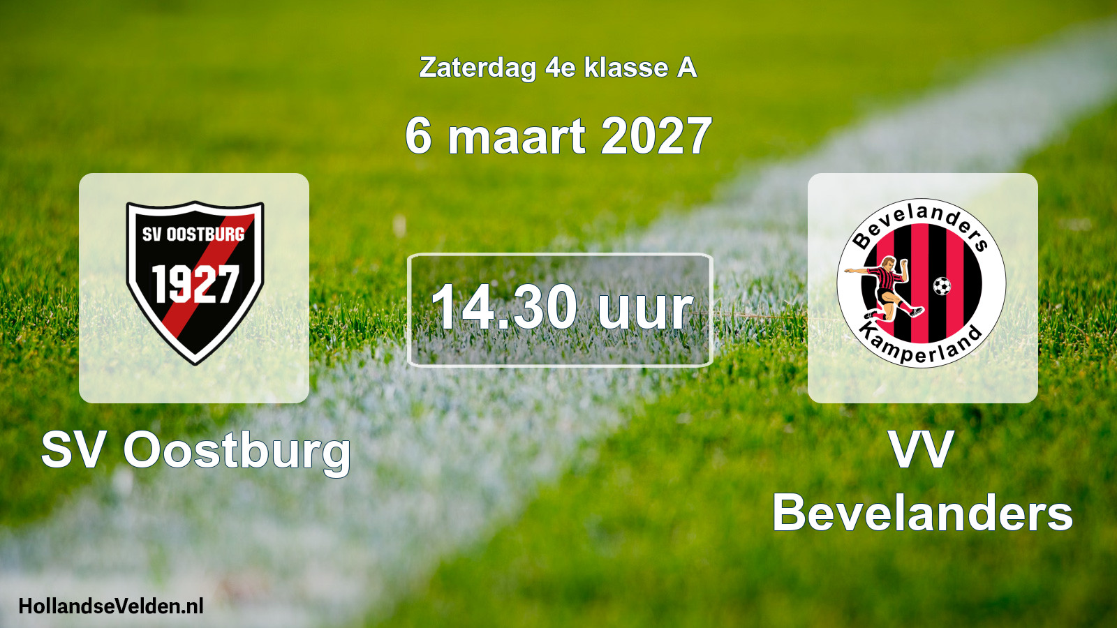 Scheduled Match: SV Oostburg - VV Bevelanders (6 March 2027)