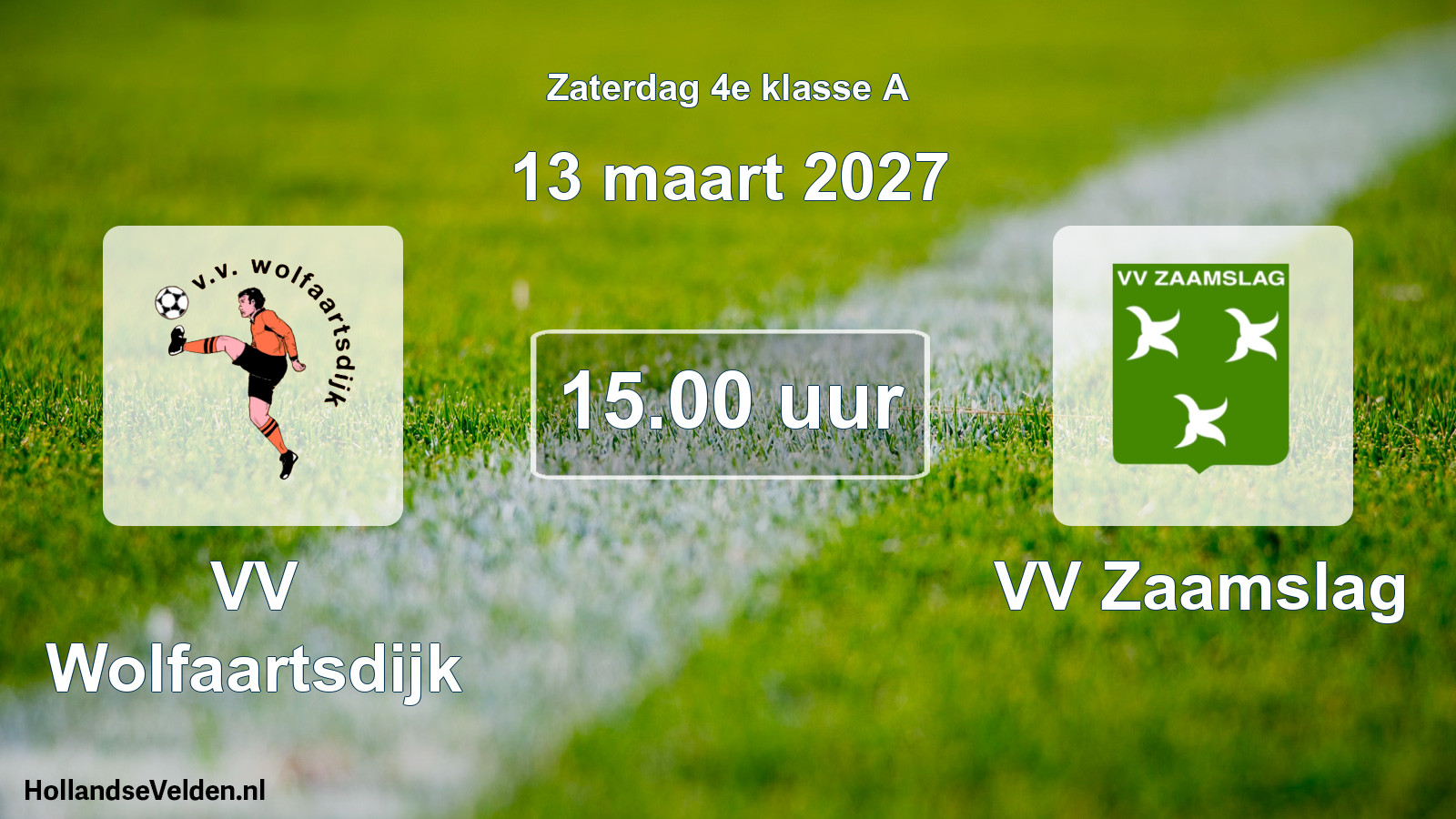 Geplande wedstrijd: VV Wolfaartsdijk - VV Zaamslag (13 maart 2027)