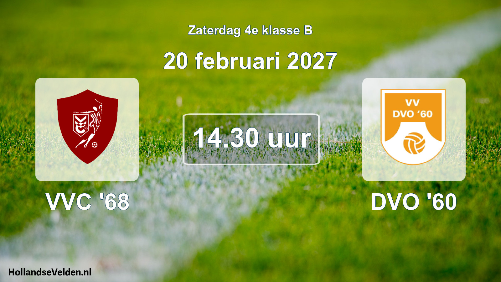 Geplande wedstrijd: VVC '68 - DVO '60 (20 februari 2027)