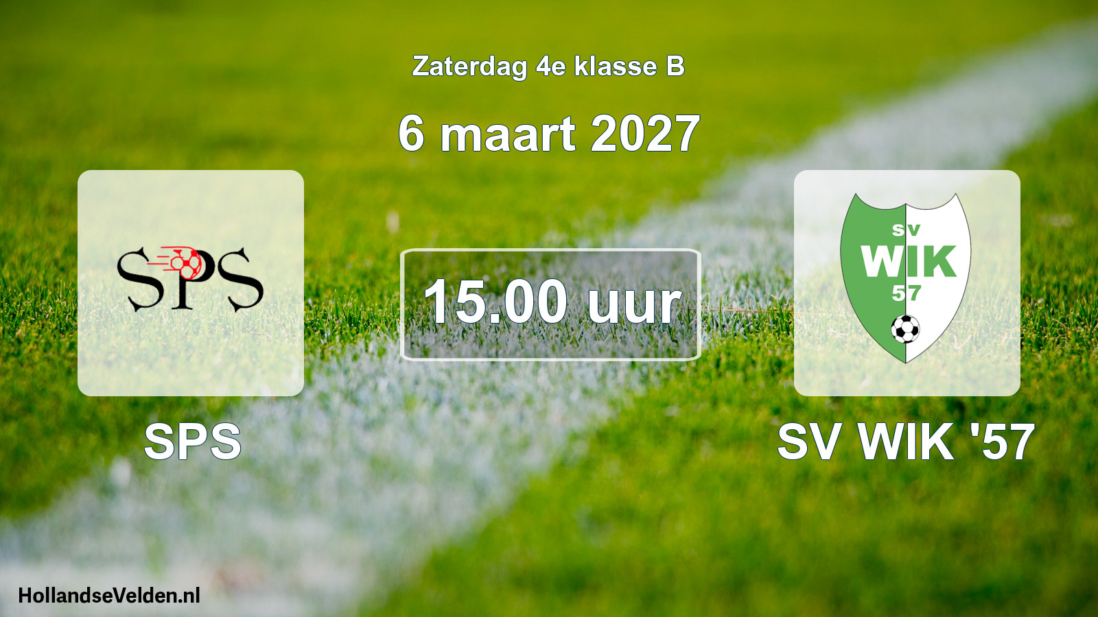 Geplande wedstrijd: SPS - SV WIK '57 (6 maart 2027)