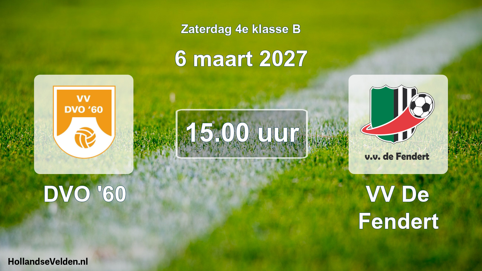 Geplande wedstrijd: DVO '60 - VV De Fendert (6 maart 2027)