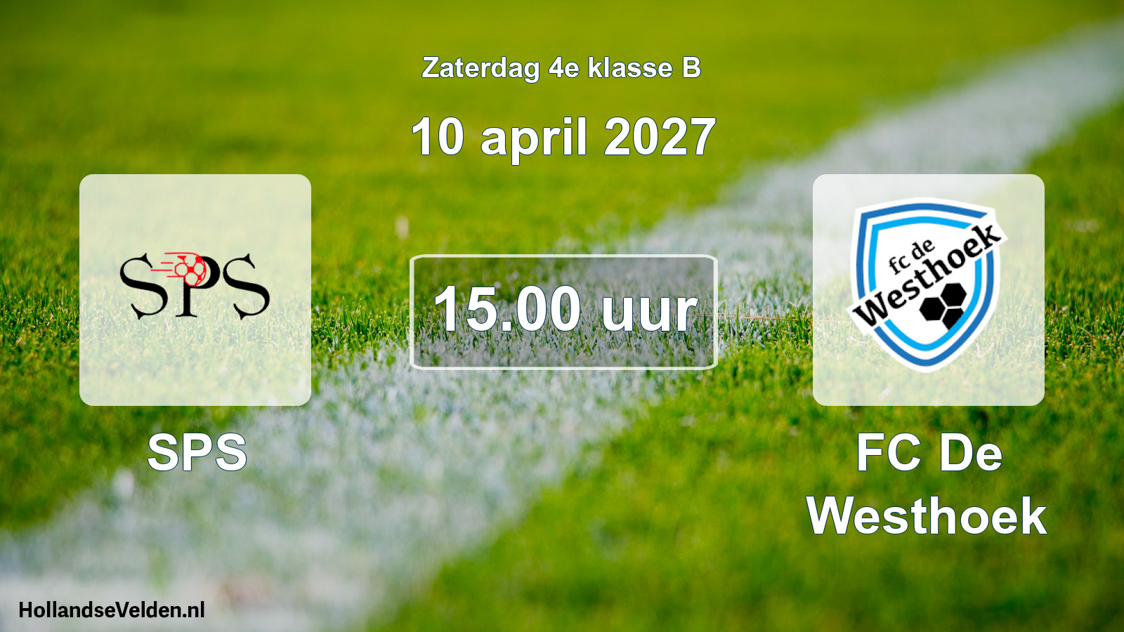 Geplande wedstrijd: SPS - FC De Westhoek (10 april 2027)