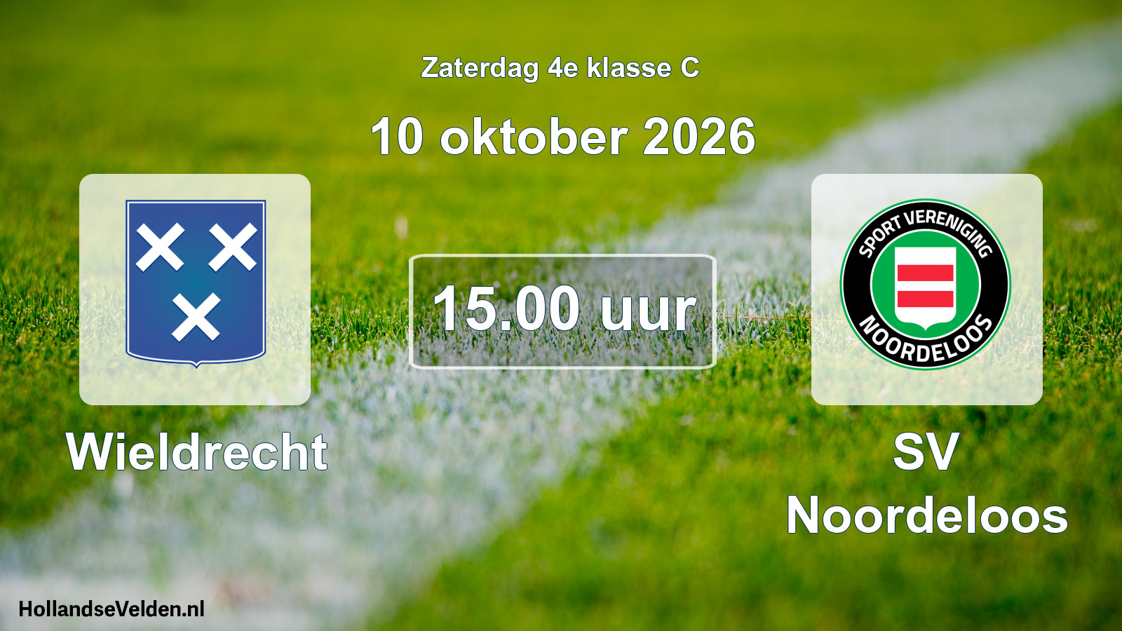 Geplande wedstrijd: Wieldrecht - SV Noordeloos (10 oktober 2026)