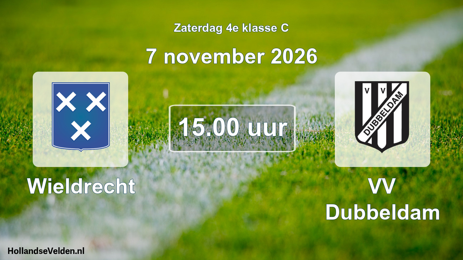 Scheduled Match: Wieldrecht - VV Dubbeldam (7 November 2026)