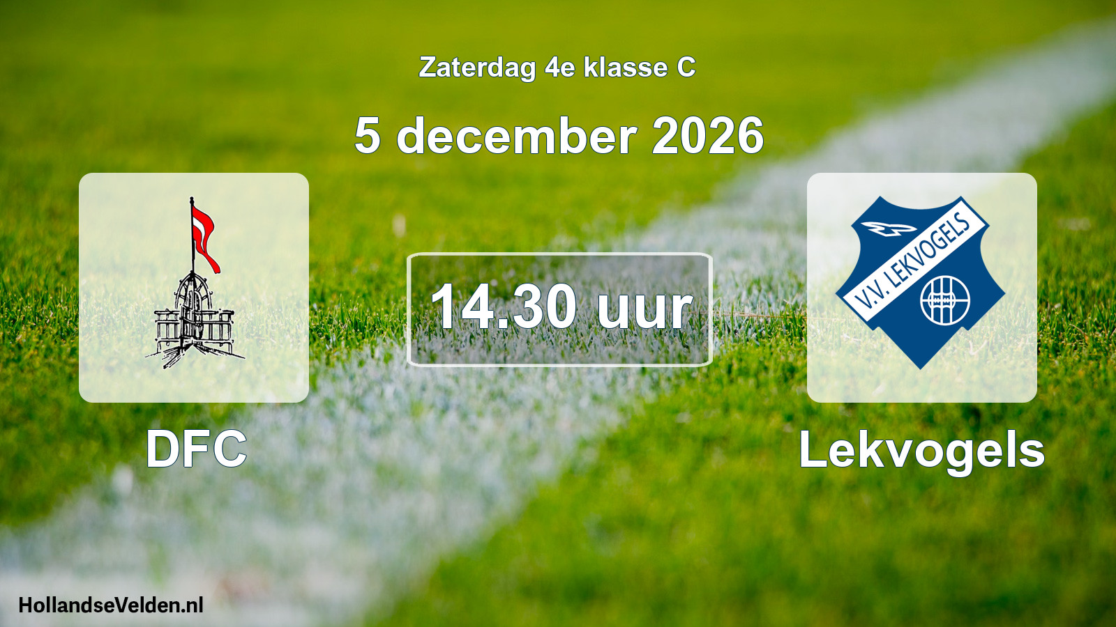 Geplande wedstrijd: DFC - Lekvogels (5 december 2026)