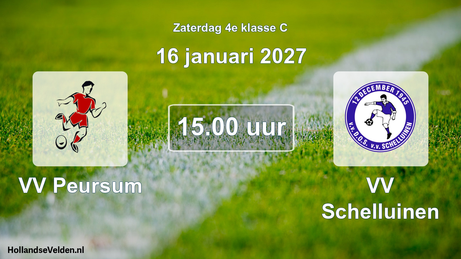 Scheduled Match: VV Peursum - VV Schelluinen (16 January 2027)