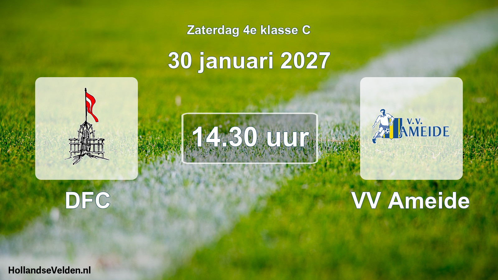 Scheduled Match: DFC - VV Ameide (30 January 2027)