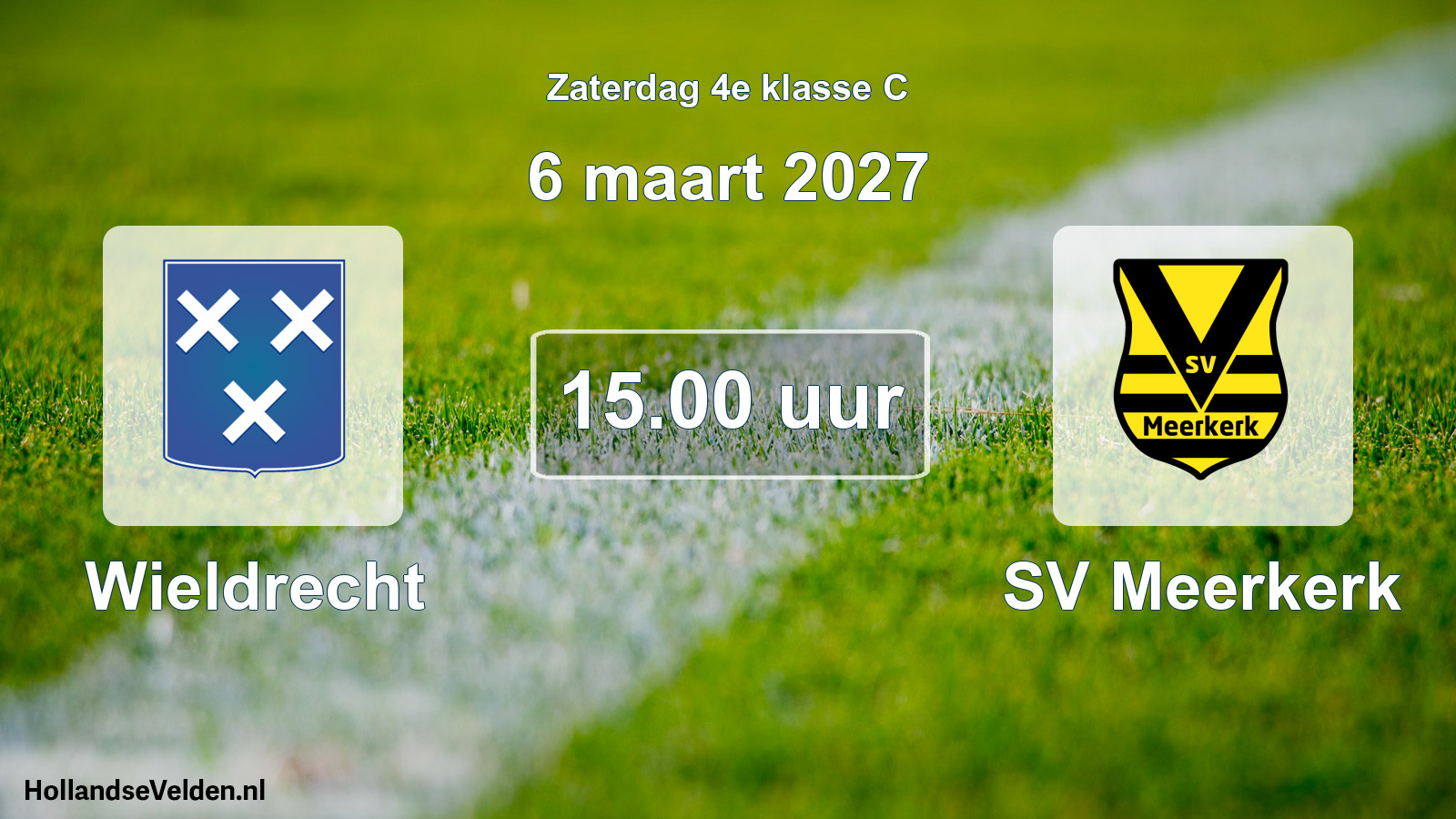 Geplande wedstrijd: Wieldrecht - SV Meerkerk (6 maart 2027)