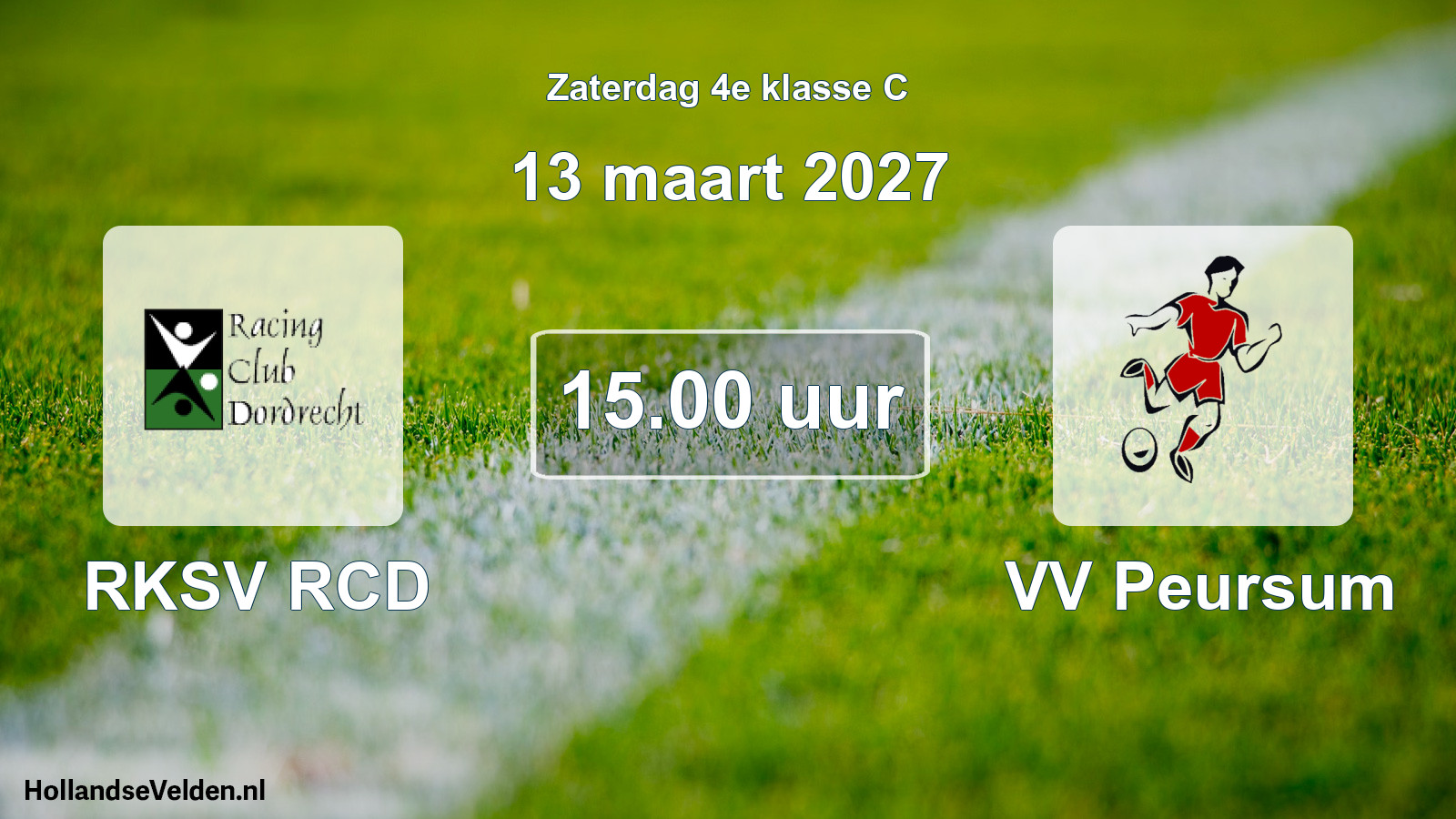 Geplande wedstrijd: RKSV RCD - VV Peursum (13 maart 2027)