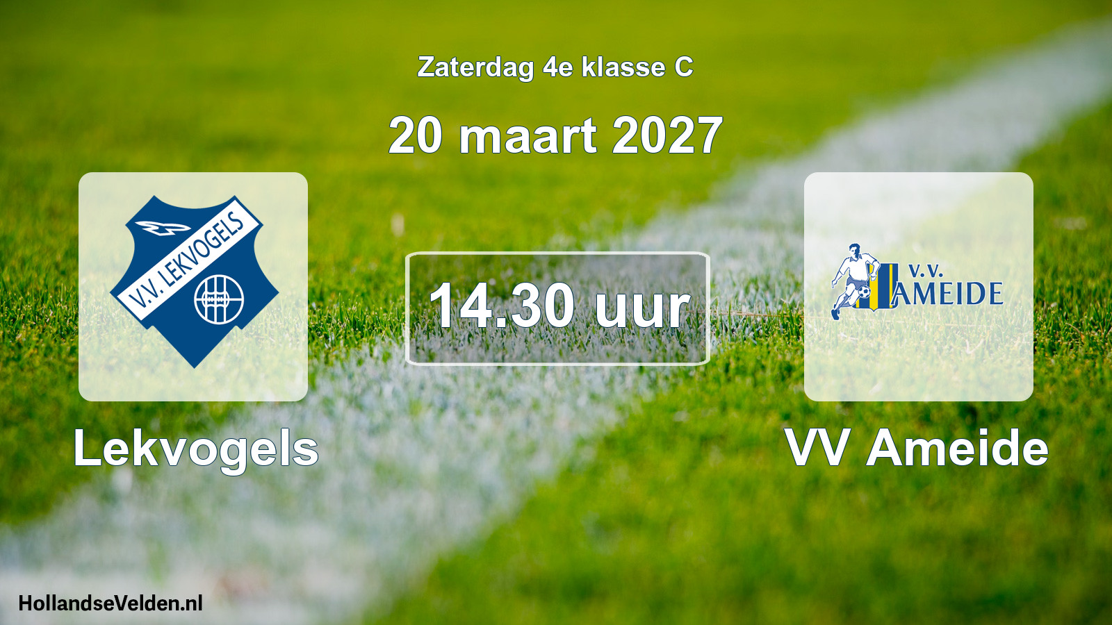Geplande wedstrijd: Lekvogels - VV Ameide (20 maart 2027)