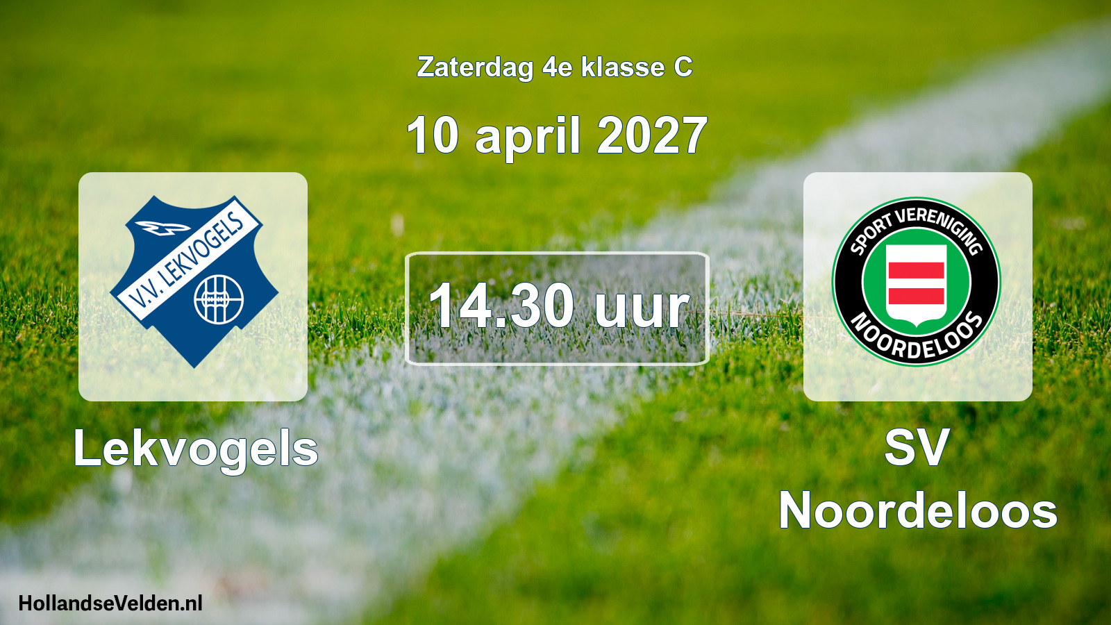 Geplande wedstrijd: Lekvogels - SV Noordeloos (10 april 2027)