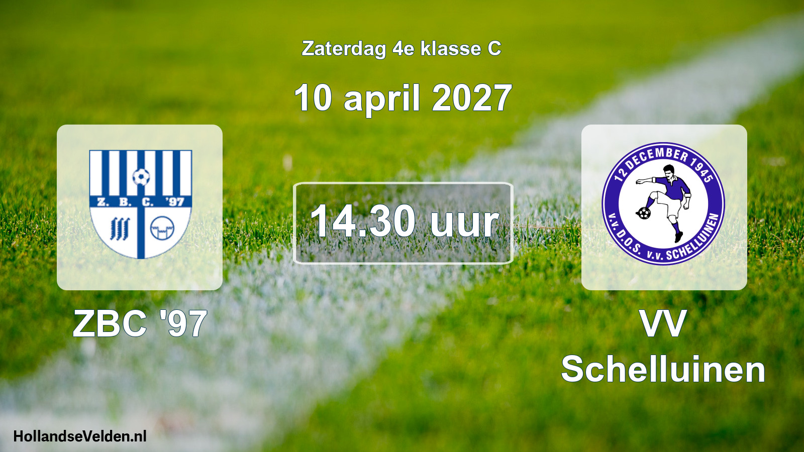 Geplande wedstrijd: ZBC '97 - VV Schelluinen (10 april 2027)
