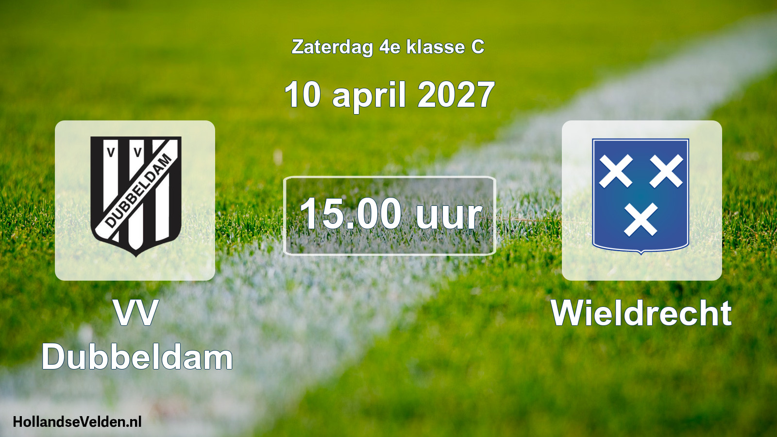 Geplande wedstrijd: VV Dubbeldam - Wieldrecht (10 april 2027)