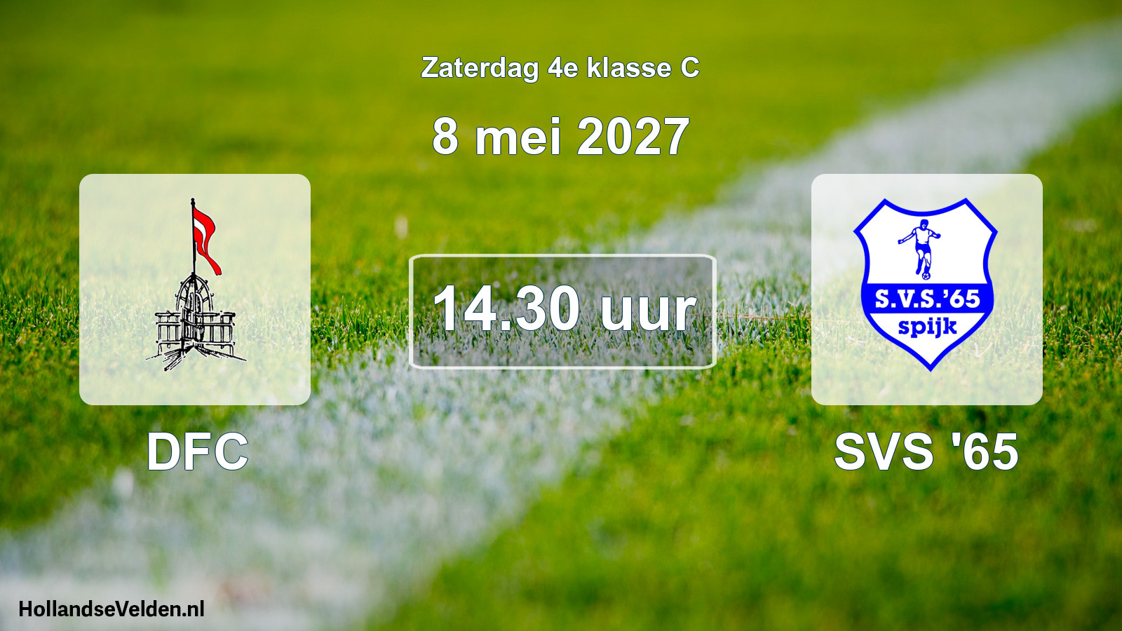 Geplande wedstrijd: DFC - SVS '65 (8 mei 2027)