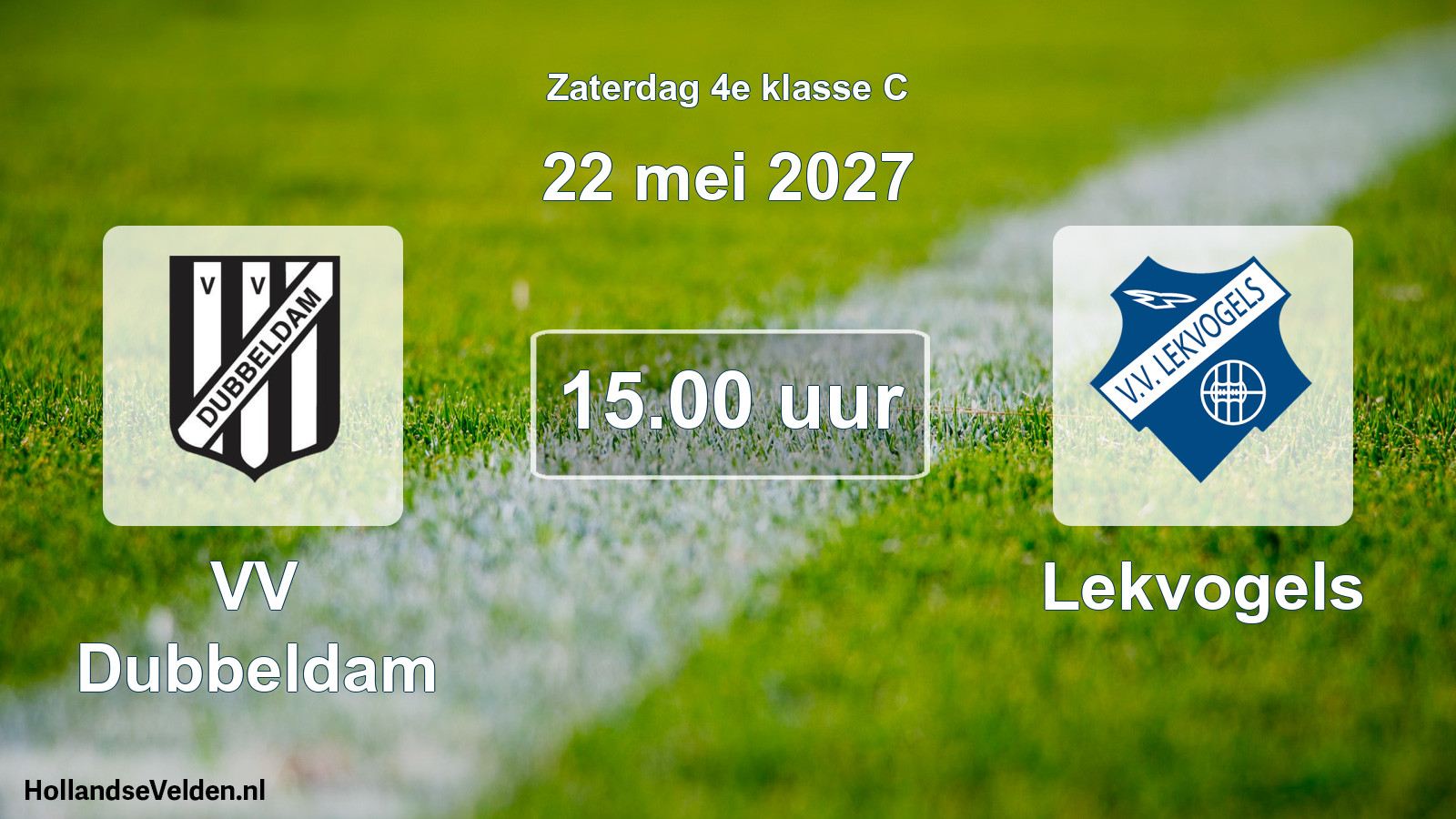 Geplande wedstrijd: VV Dubbeldam - Lekvogels (22 mei 2027)