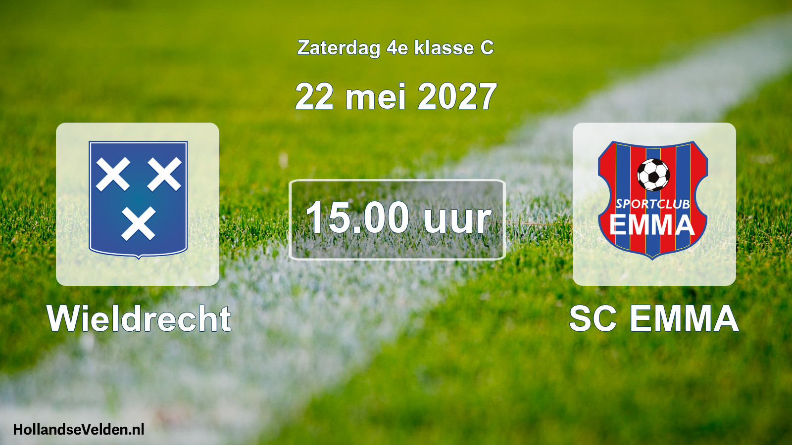 Geplande wedstrijd: Wieldrecht - SC EMMA (22 mei 2027)