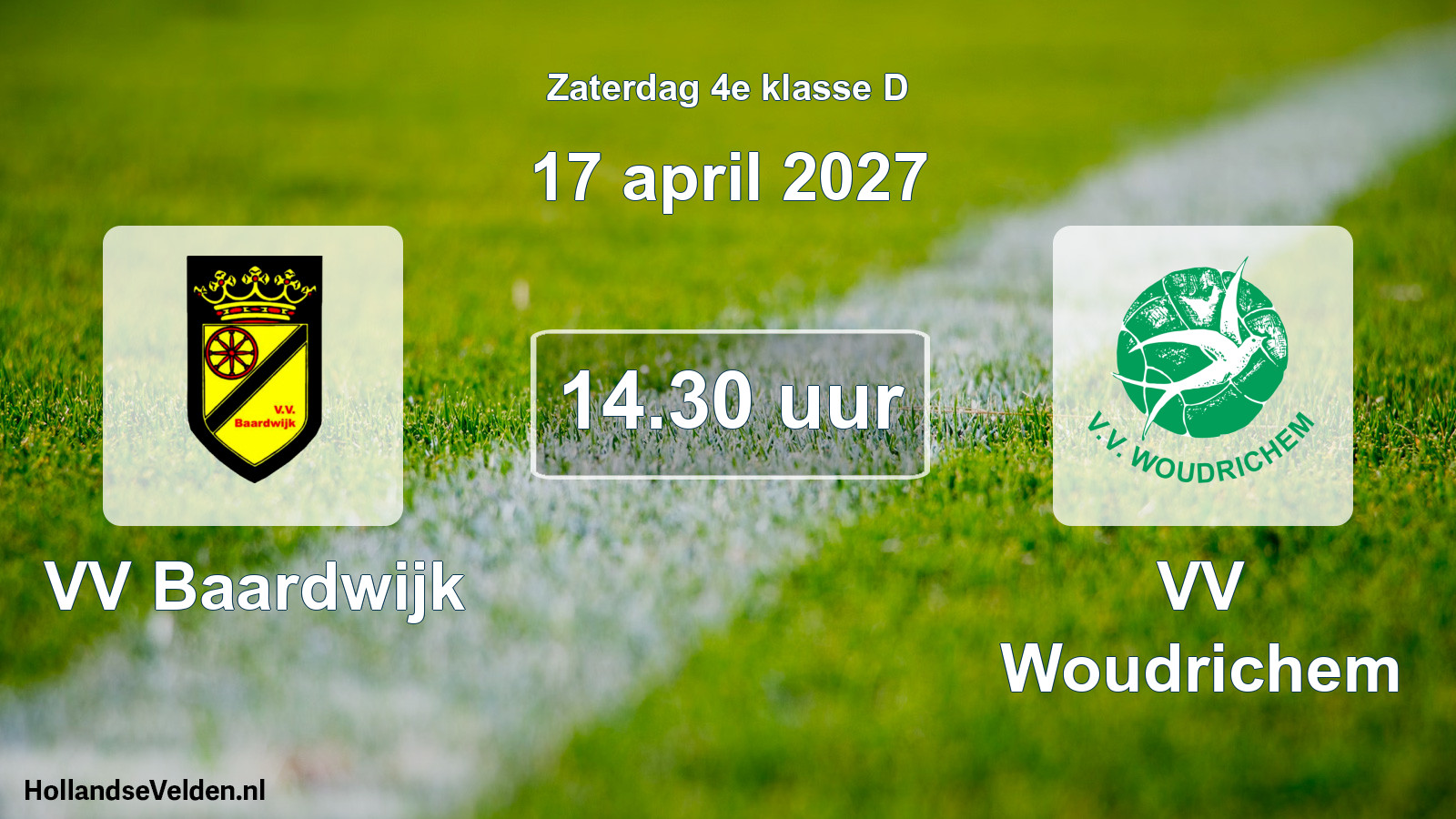Geplande wedstrijd: VV Baardwijk - VV Woudrichem (17 april 2027)
