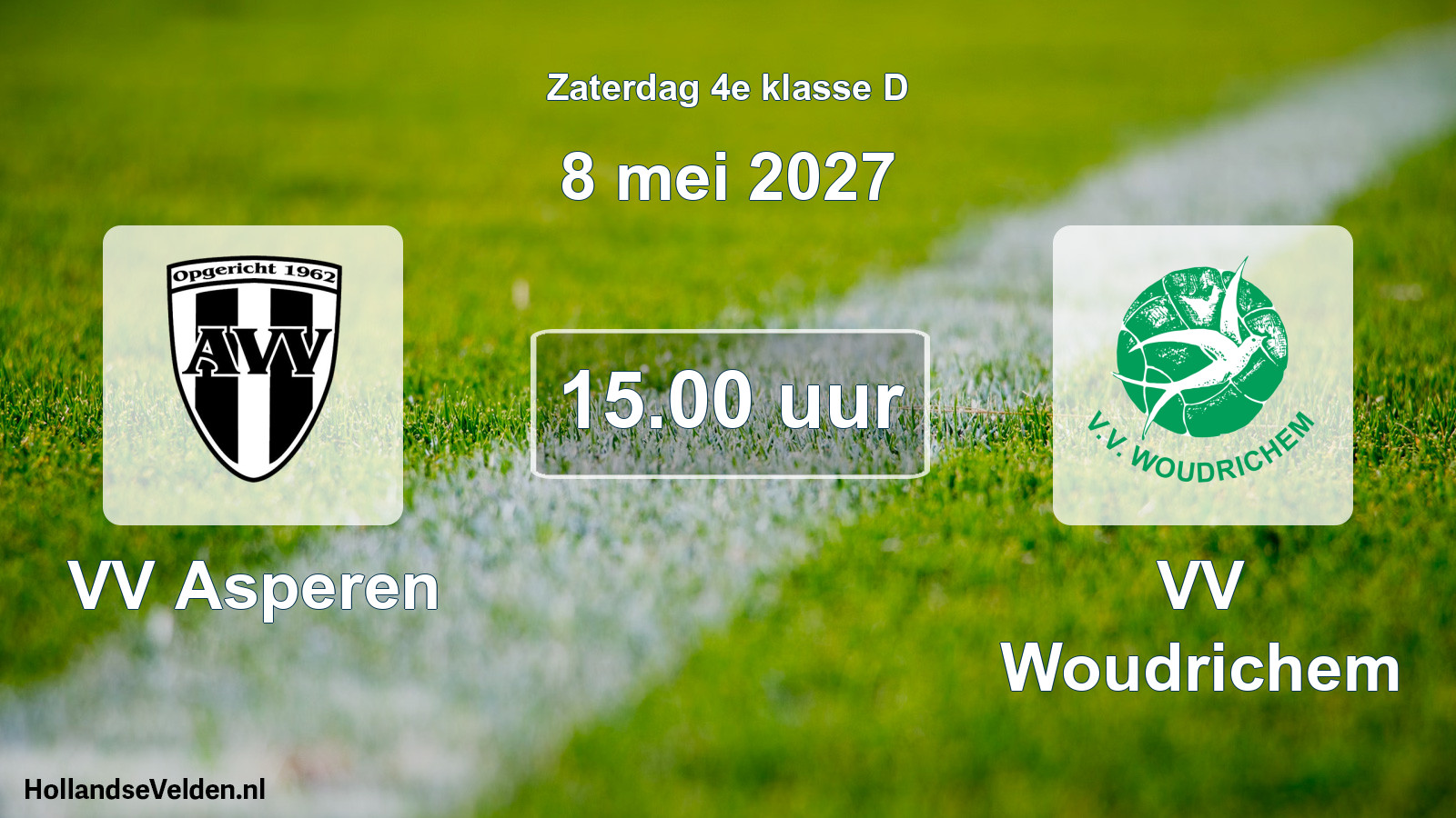 Geplande wedstrijd: VV Asperen - VV Woudrichem (8 mei 2027)