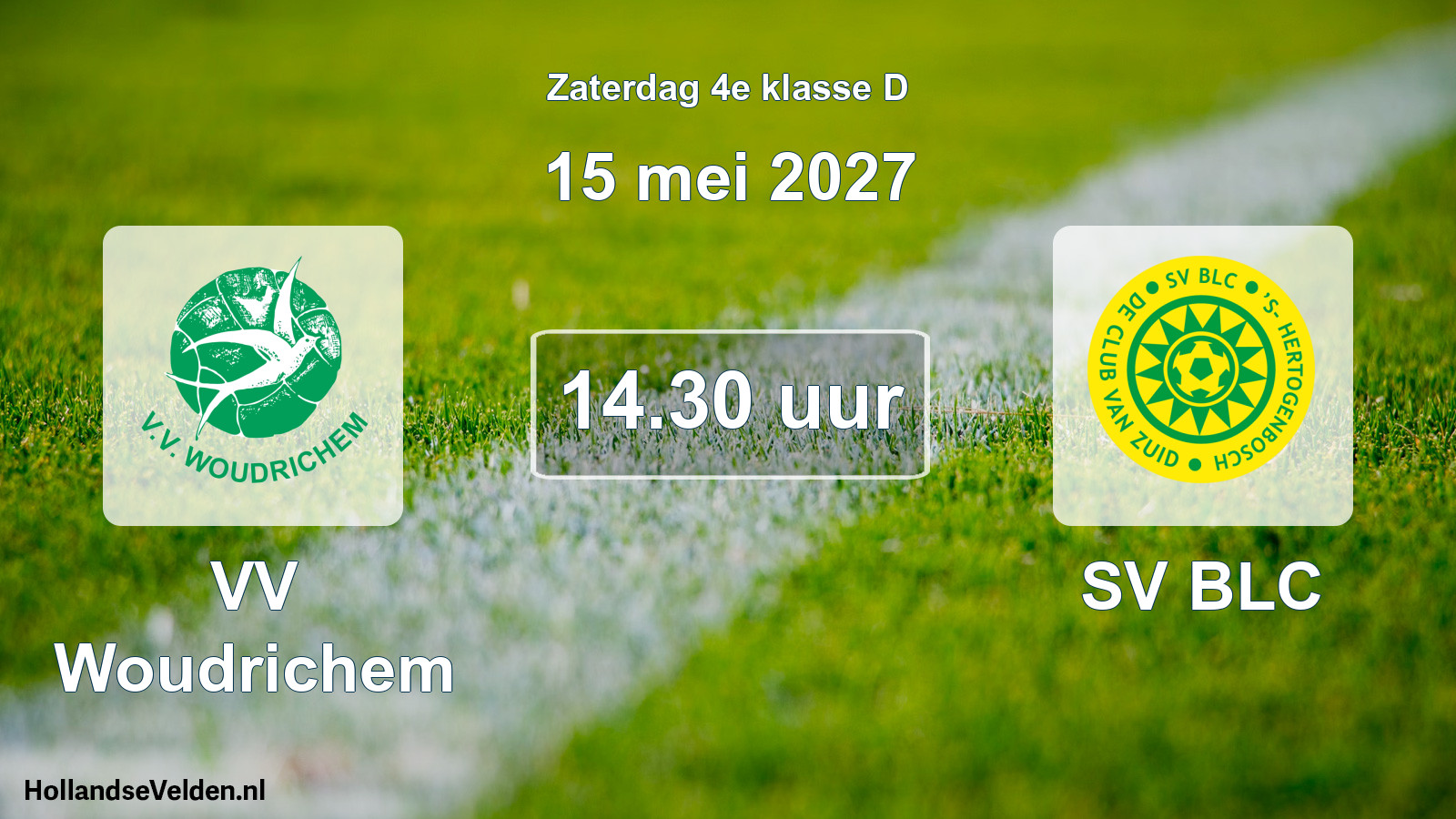 Geplande wedstrijd: VV Woudrichem - SV BLC (15 mei 2027)