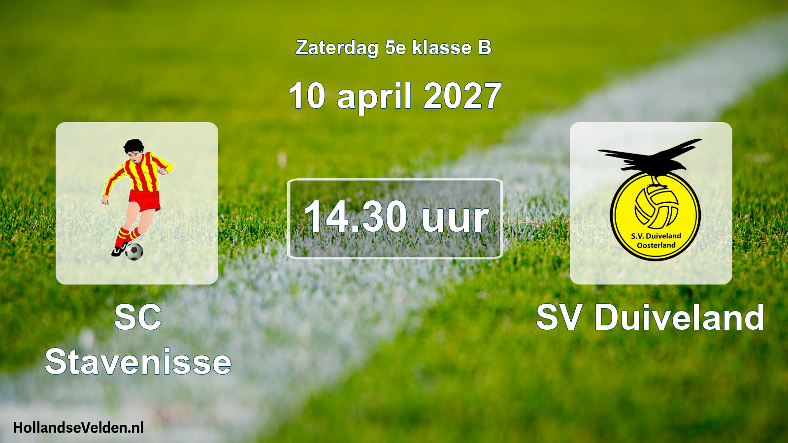 Scheduled Match: SC Stavenisse - SV Duiveland (10 April 2027)