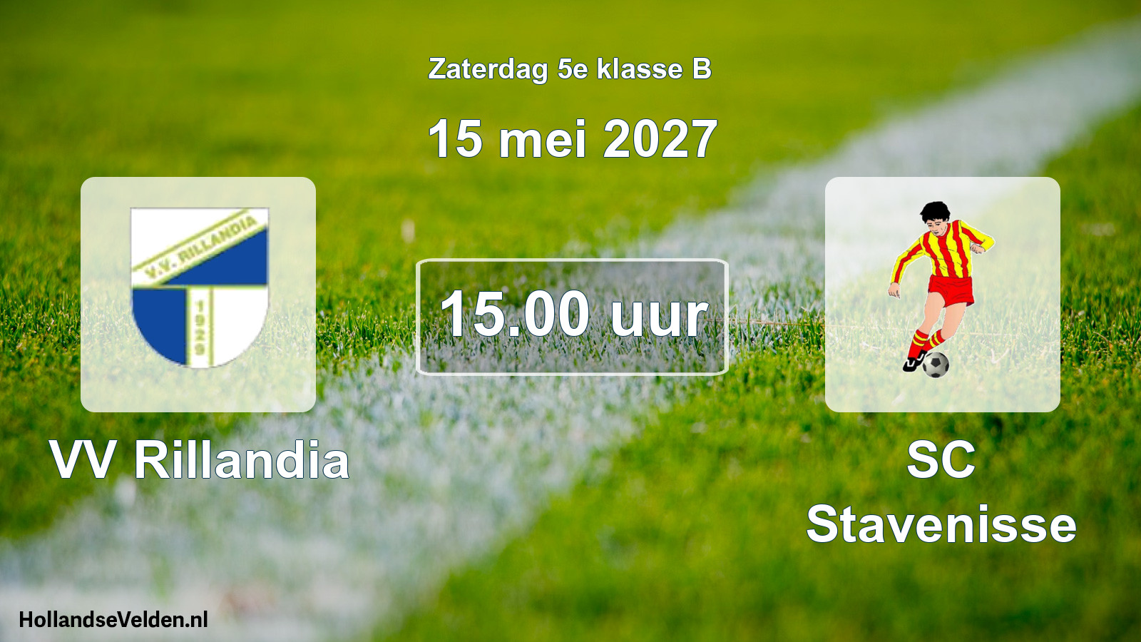Geplande wedstrijd: VV Rillandia - SC Stavenisse (15 mei 2027)