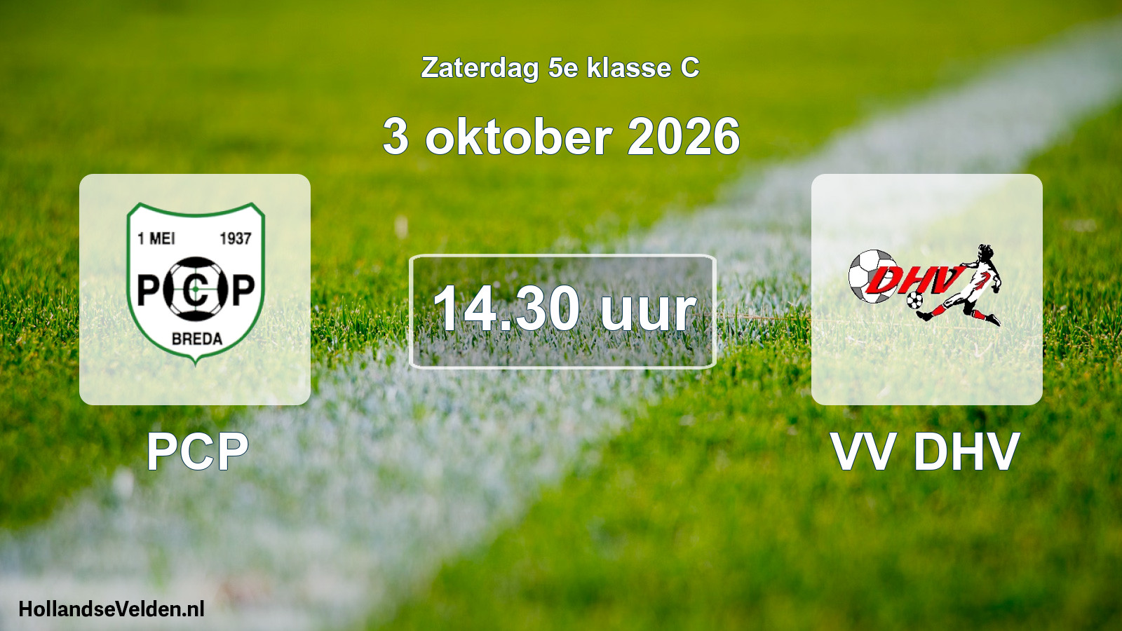 Geplande wedstrijd: PCP - VV DHV (3 oktober 2026)