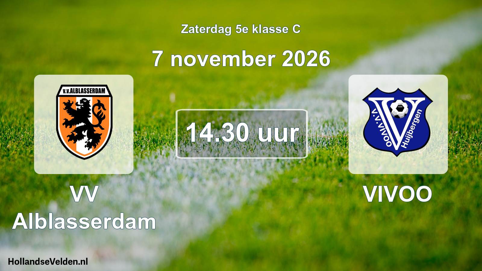 Scheduled Match: VV Alblasserdam - VIVOO (7 November 2026)
