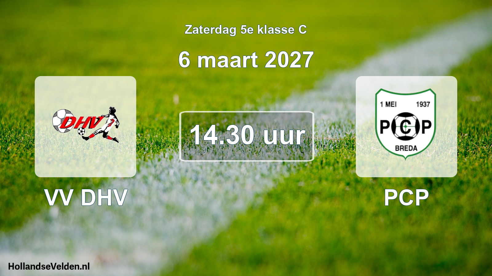 Geplande wedstrijd: VV DHV - PCP (6 maart 2027)