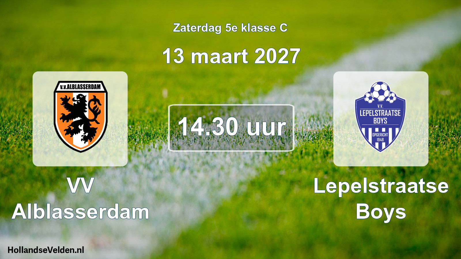 Scheduled Match: VV Alblasserdam - Lepelstraatse Boys (13 March 2027)