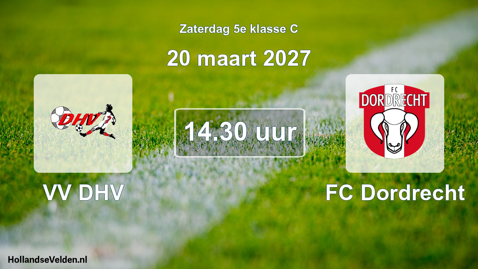 Scheduled Match: VV DHV - FC Dordrecht (20 March 2027)