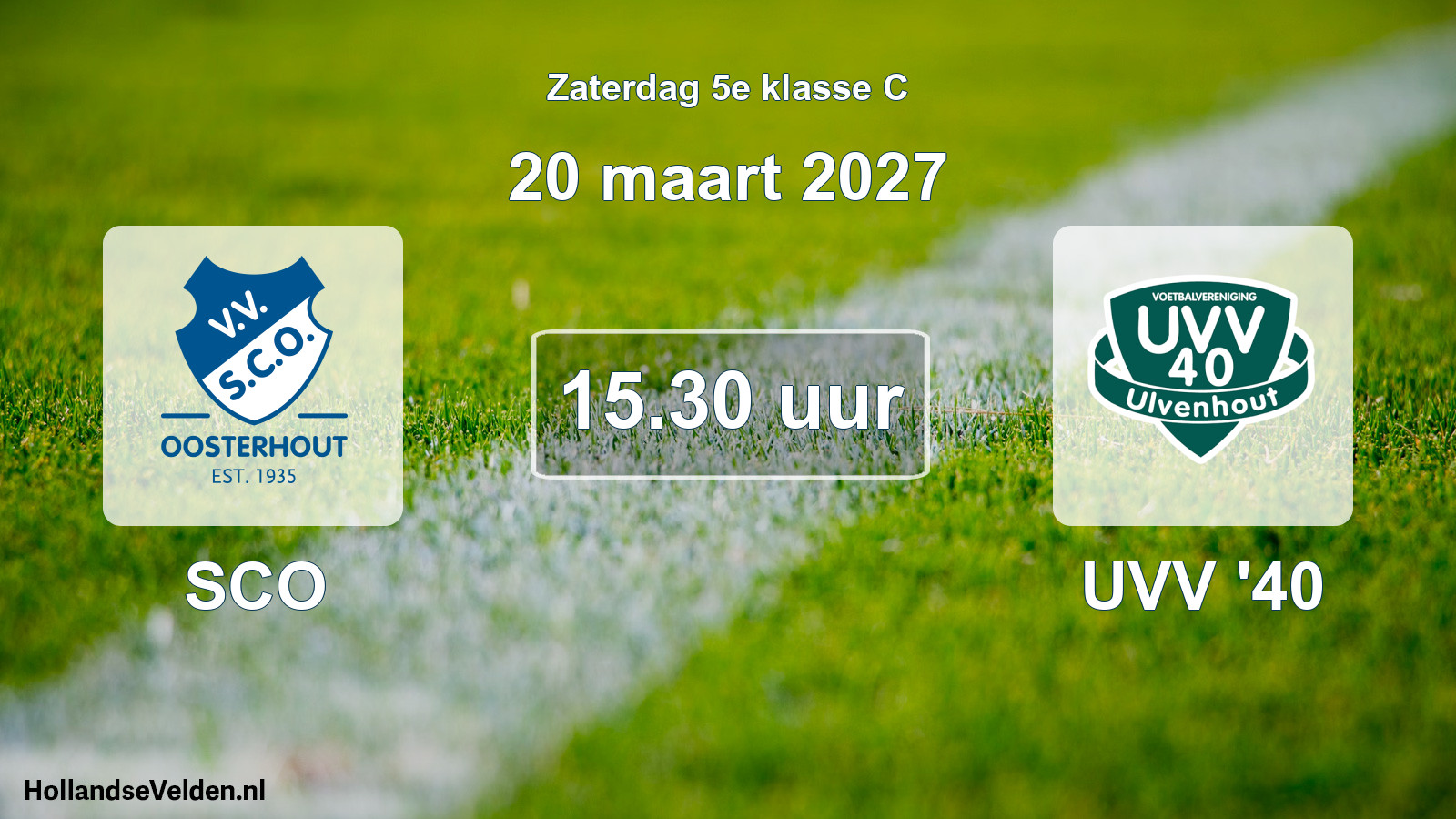 Geplande wedstrijd: SCO - UVV '40 (20 maart 2027)