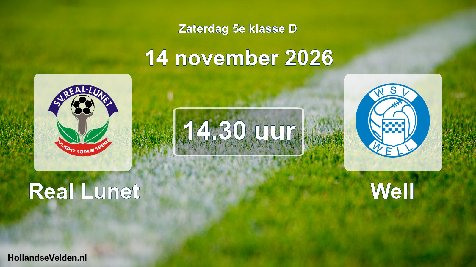 Scheduled Match: Real Lunet - Well (14 November 2026)