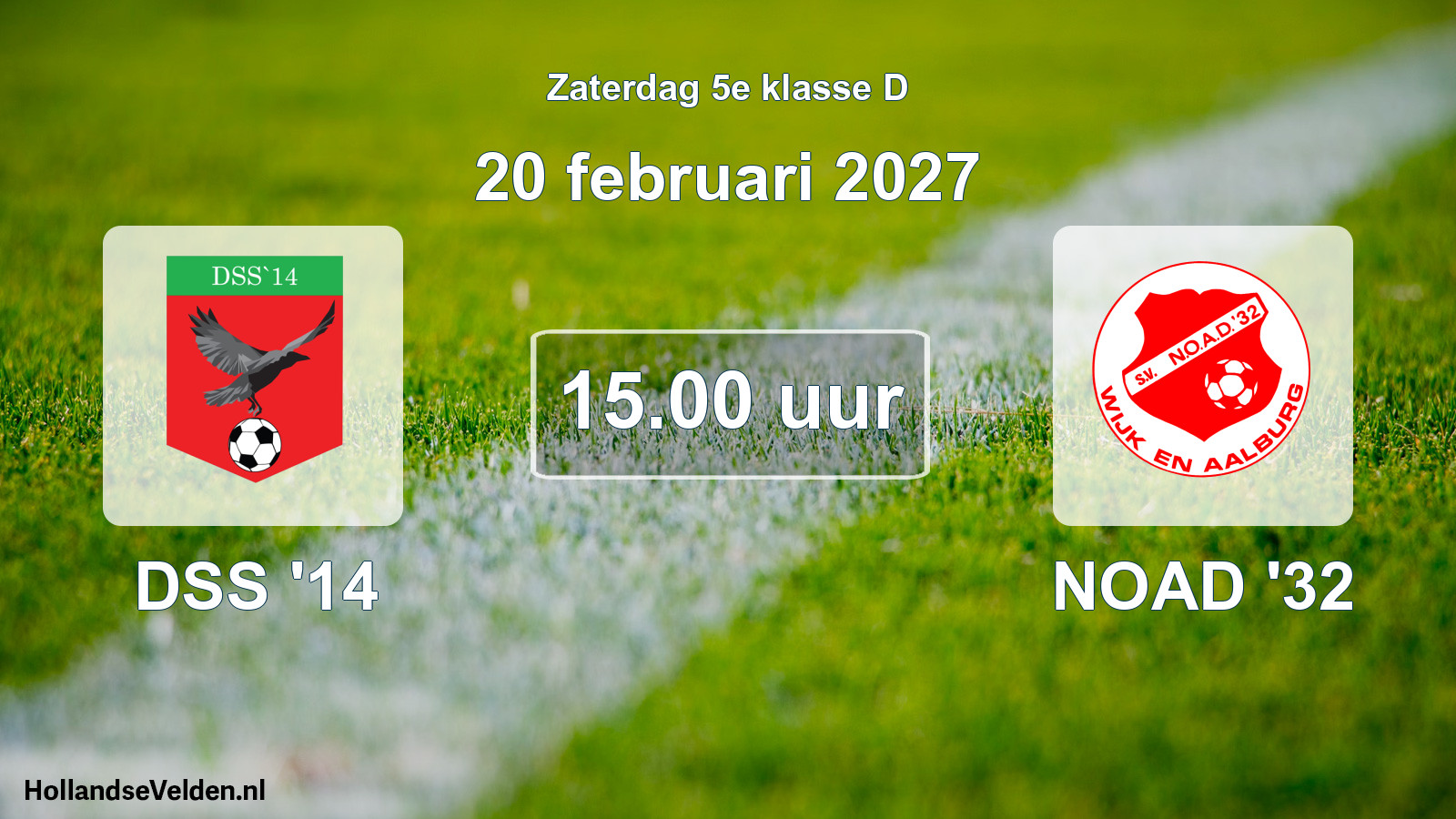 Geplande wedstrijd: DSS '14 - NOAD '32 (20 februari 2027)