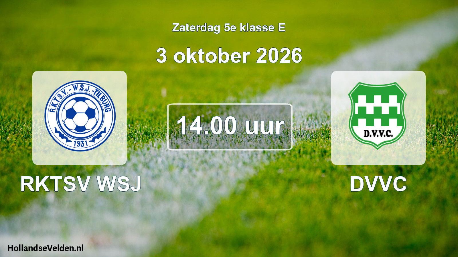 Scheduled Match: RKTSV WSJ - DVVC (3 October 2026)