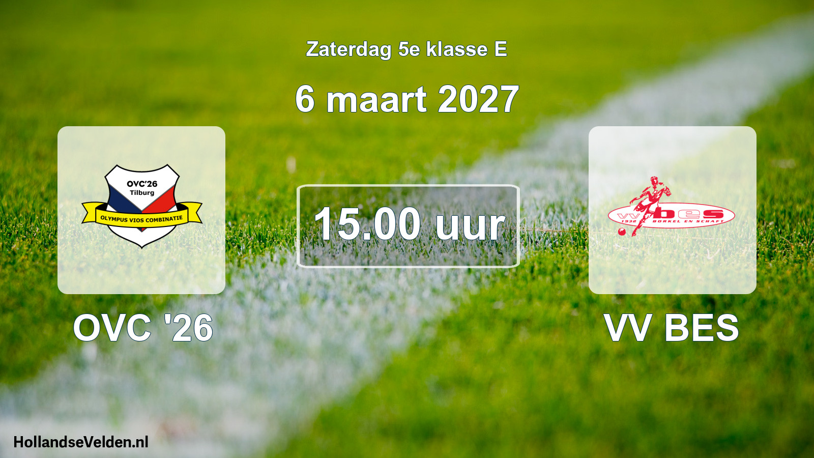 Geplande wedstrijd: OVC '26 - VV BES (6 maart 2027)