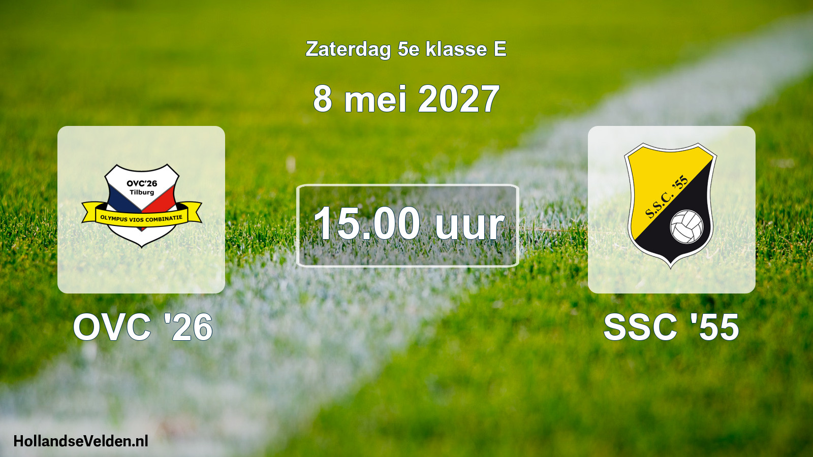 Geplande wedstrijd: OVC '26 - SSC '55 (8 mei 2027)