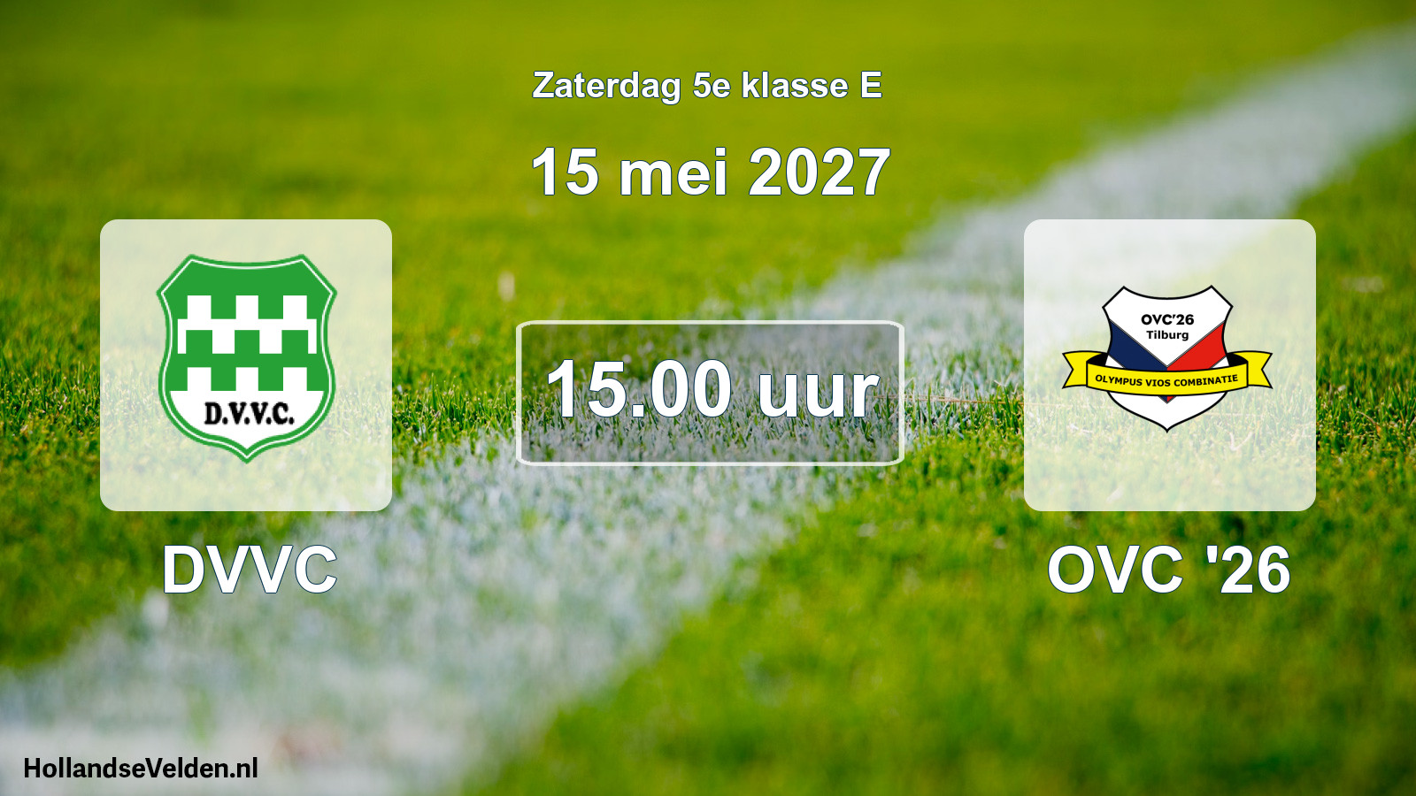 Geplande wedstrijd: DVVC - OVC '26 (15 mei 2027)