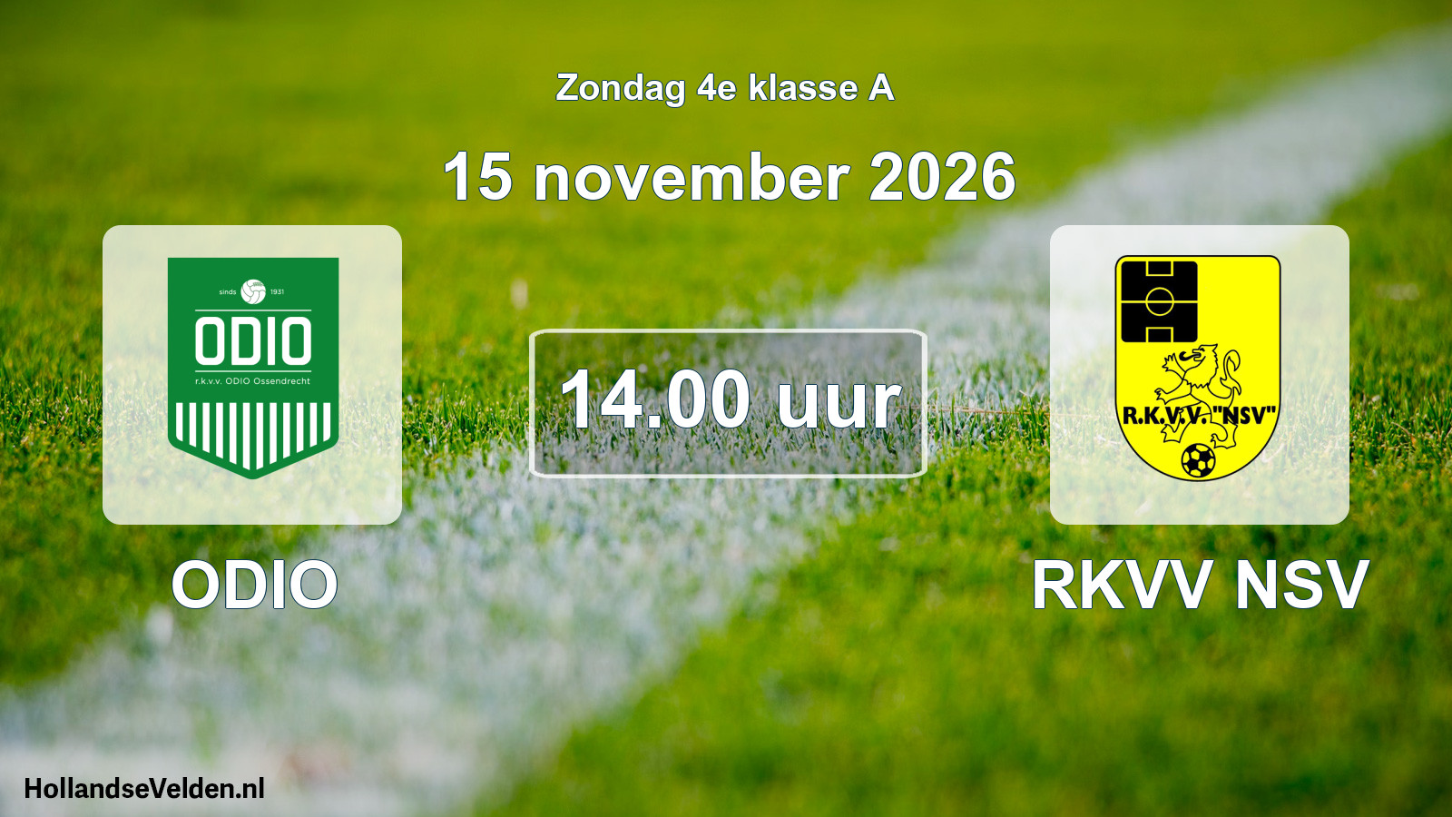 Geplande wedstrijd: ODIO - RKVV NSV (15 november 2026)