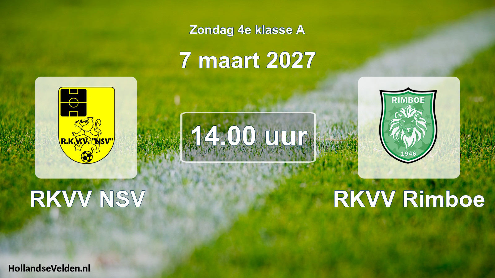 Geplande wedstrijd: RKVV NSV - RKVV Rimboe (7 maart 2027)