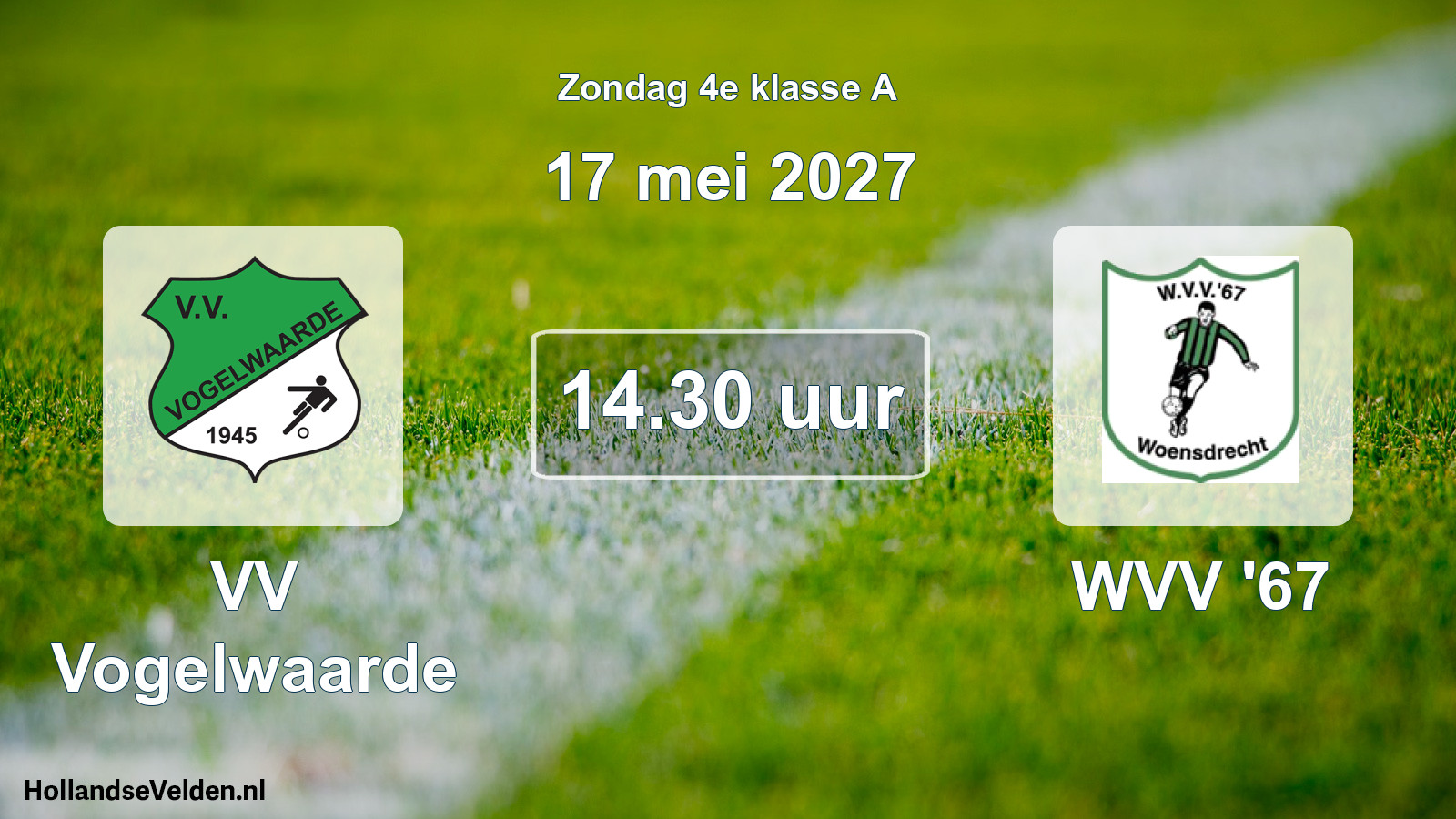 Geplande wedstrijd: VV Vogelwaarde - WVV '67 (17 mei 2027)