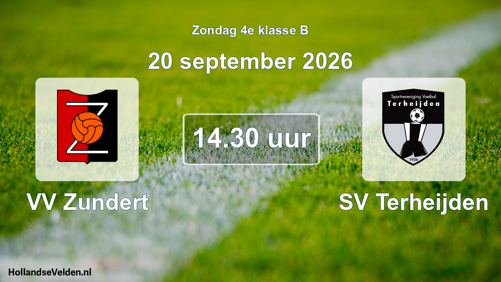 Geplande wedstrijd: VV Zundert - SV Terheijden (20 september 2026)