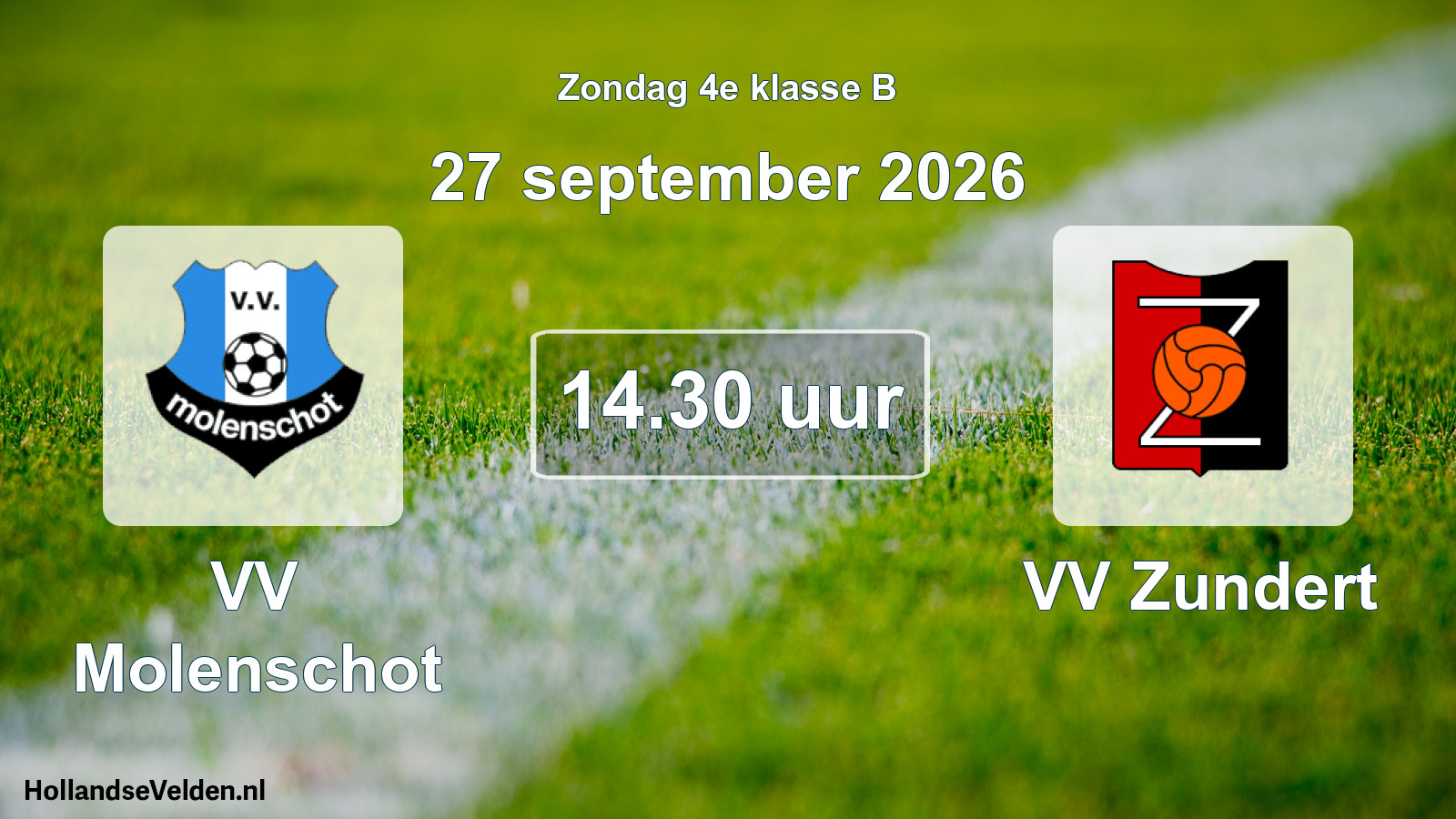 Geplande wedstrijd: VV Molenschot - VV Zundert (27 september 2026)