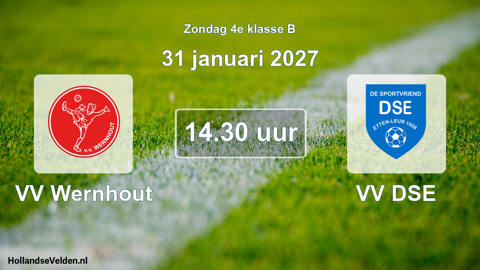 Geplande wedstrijd: VV Wernhout - VV DSE (31 januari 2027)
