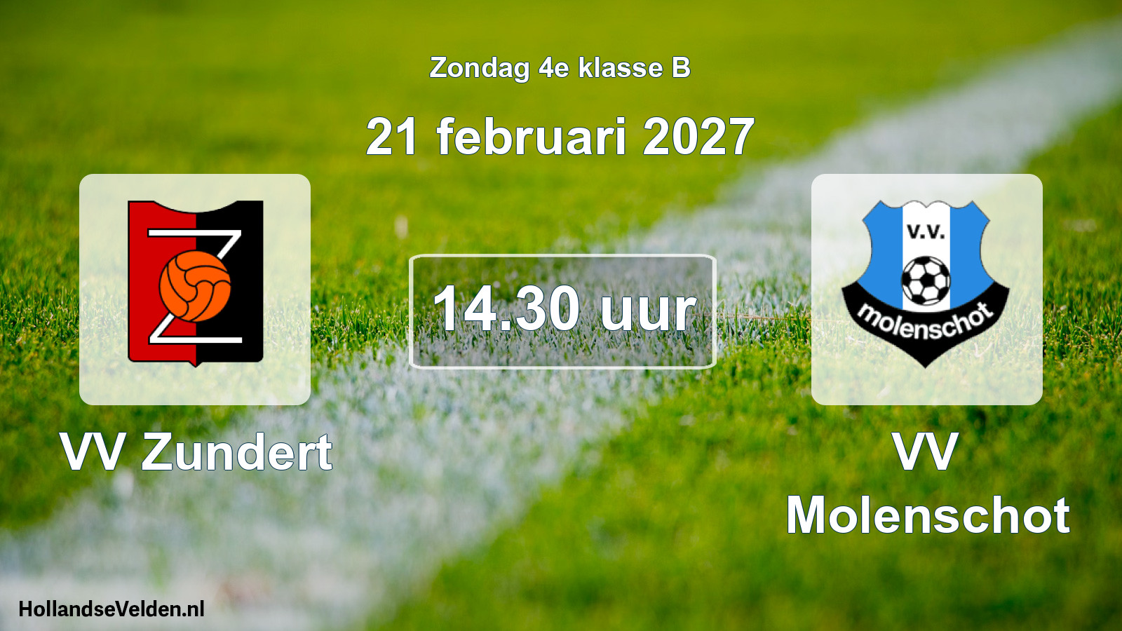 Geplande wedstrijd: VV Zundert - VV Molenschot (21 februari 2027)