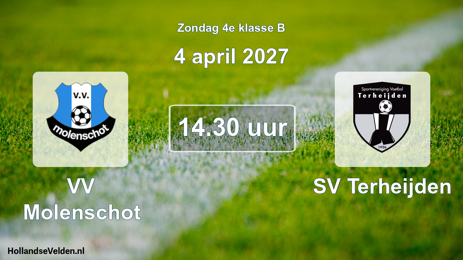 Geplande wedstrijd: VV Molenschot - SV Terheijden (4 april 2027)