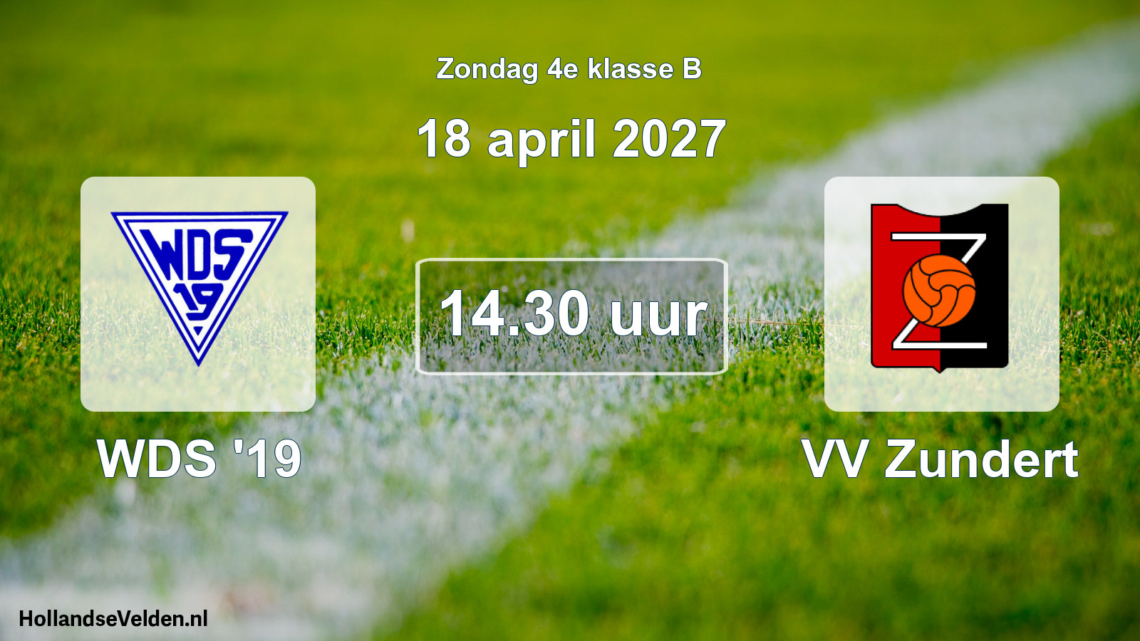 Geplande wedstrijd: WDS '19 - VV Zundert (18 april 2027)