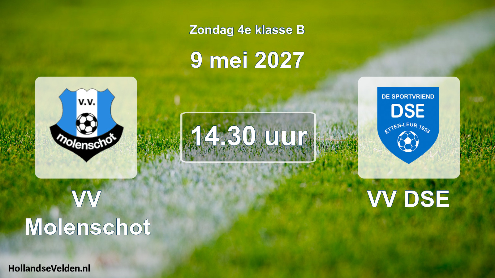 Geplande wedstrijd: VV Molenschot - VV DSE (9 mei 2027)